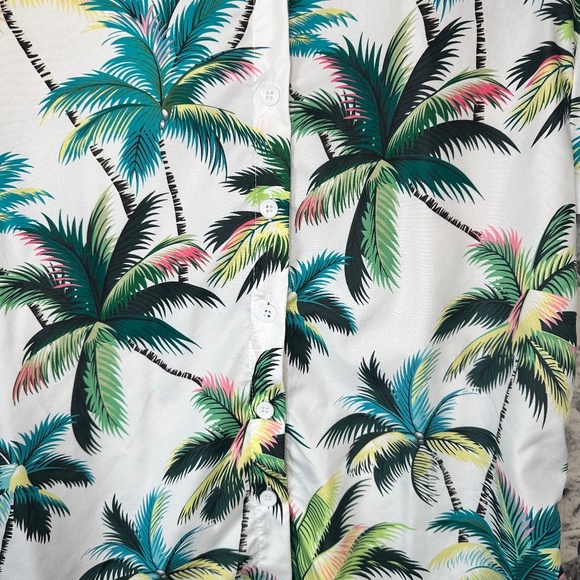 Shein Tropical Button up Shirt Size Small - Picture 6 of 6